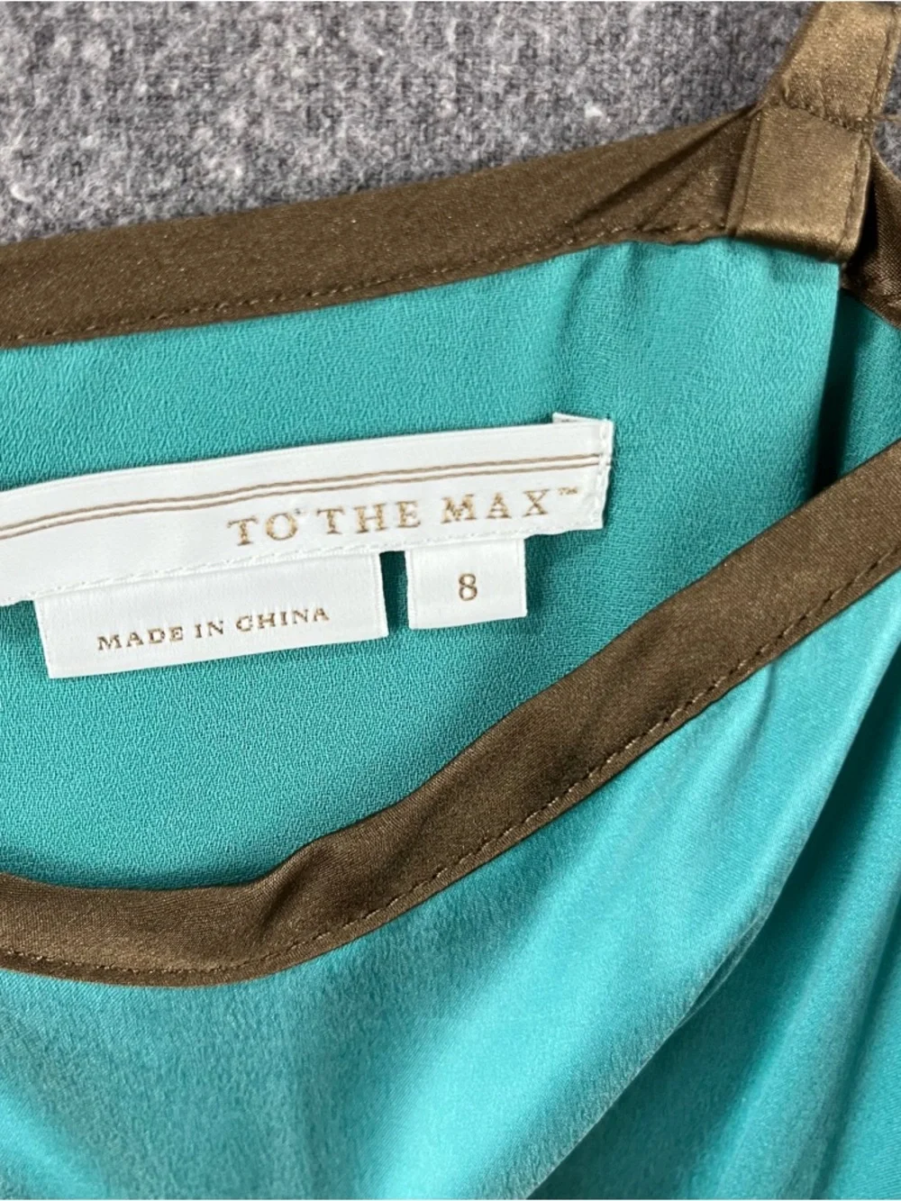 To The Max 100% Silk Cami Dress Adjustable Strap Tie Waist Flowy Feminine Size 8 - Picture 3 of 9